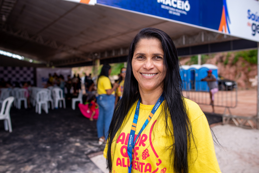 Margelene Oliveira, coordenadora do Programa de Atenção Integral à Saúde da Criança. Foto: Juliete Santos/Secom Maceió
