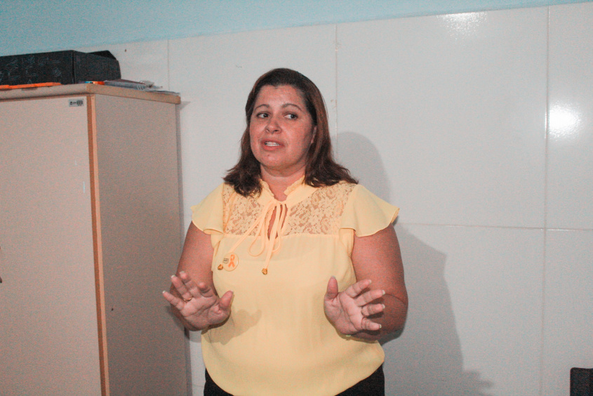 Carla Lamenha é psicóloga da Gerência de Atenção Psicossocial. Foto: Rodrigo Carlos/Ascom SMS