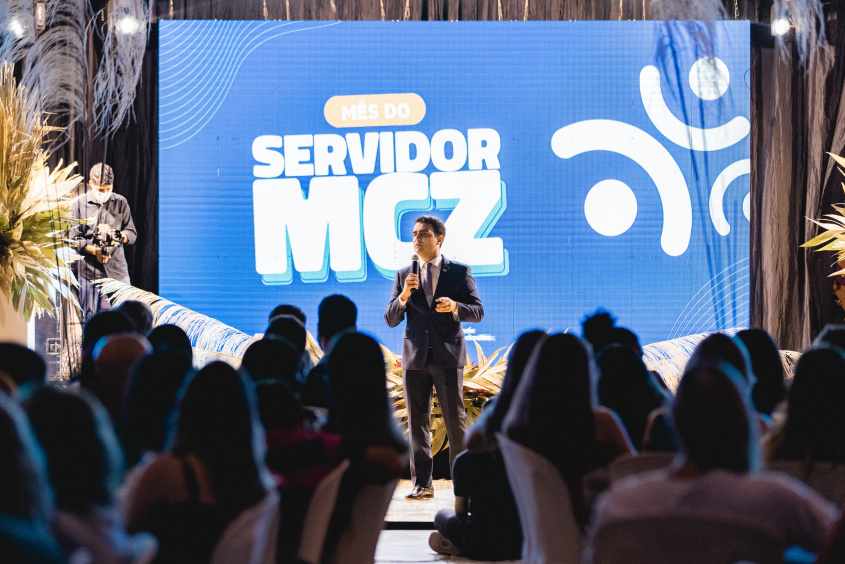 Prefeito de Maceió, JHC, participou da abertura do Mês do Servidor e também dos jogos. Foto: Edvan Ferreira / Secom Maceió