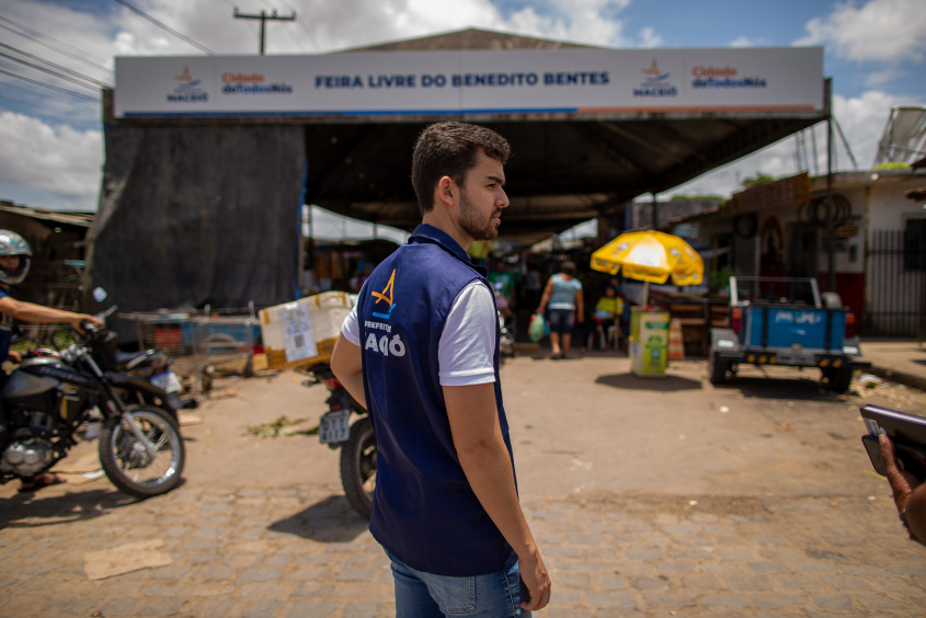 Maurício Filho, secretário municipal do Trabalho, Abastecimento e Economia Solidária. Foto: Allison Frazão / Secom Maceió