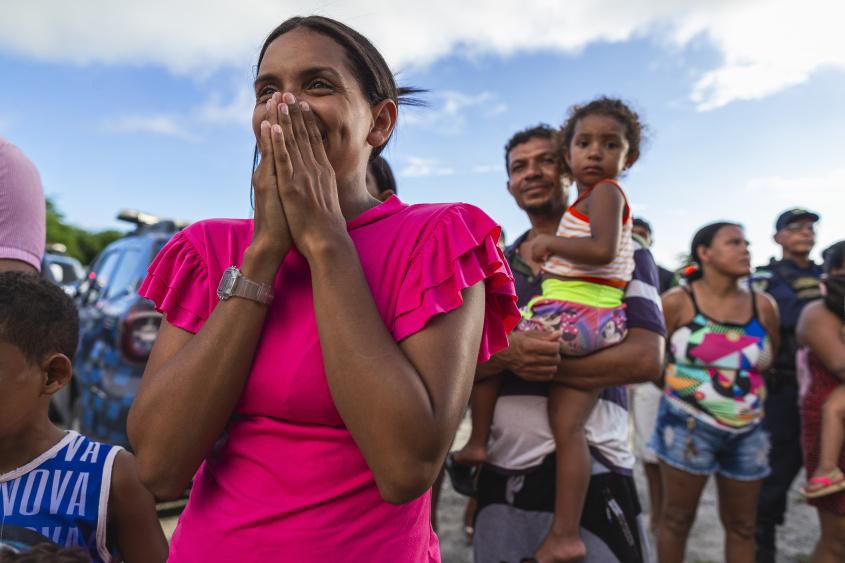 Moradores de comunidades no Vergel aguardavam sorteio com muita expectativa. Foto: Alisson Frazão/ Secom Maceió