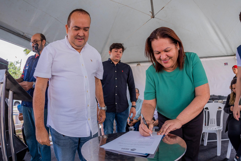 Secretaria de Saúde de Maceió, Célia Fernandes, participou do lançamento do projeto. Foto: Itawi Albuquerque/Secom Maceió