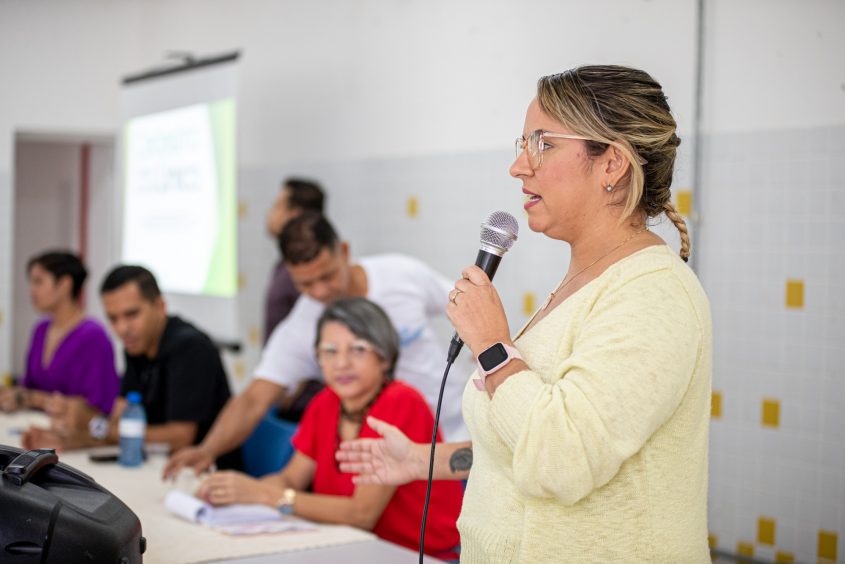 Director of Basic Social Protection, Aline Pedrosa.  Photo: Celio Jr. / Secom Maceo