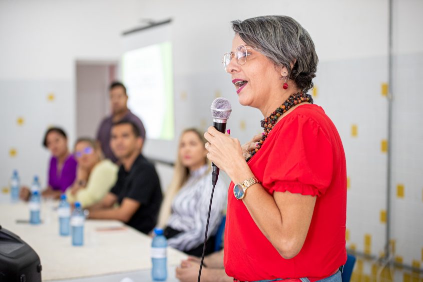 Coordenadora estadual do CadÚnico/Auxílio Brasil, Maria José. Foto:Célio Júnior/Secom Maceió