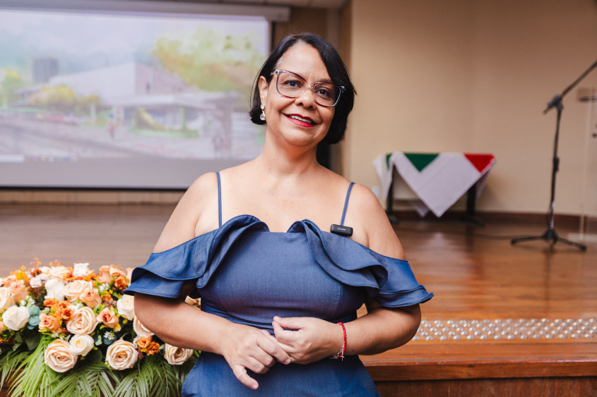 Diretora de Gestão Educacional da Semed, Juliana Cahet. Foto: Joyce Juliana/ Ascom Semed