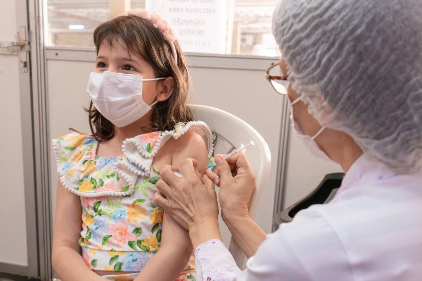 Vacinação pediátrica em Maceió. Foto: Victor Vercant/Ascom SMS