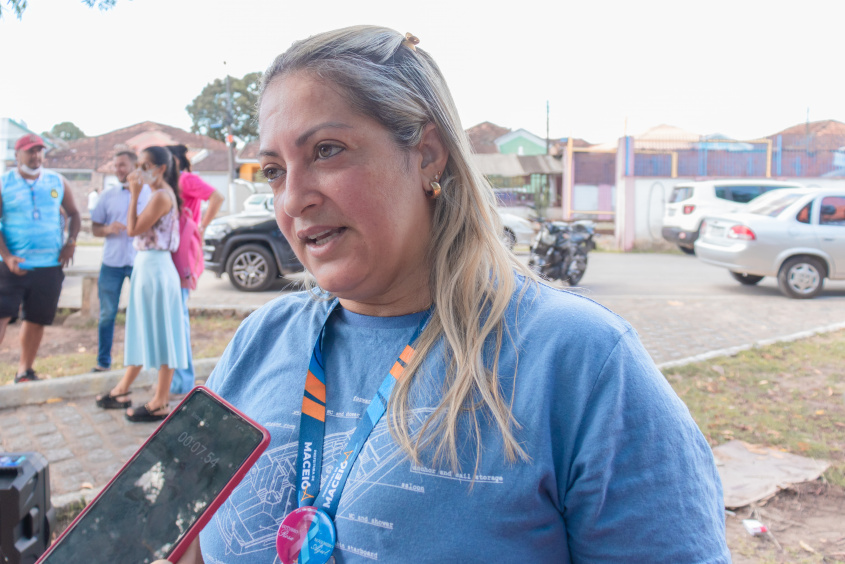 Gerente do 4º Distrito Sanitário, Ana Lúcia Gomes. Foto: Victor Vercant/Ascom SMS