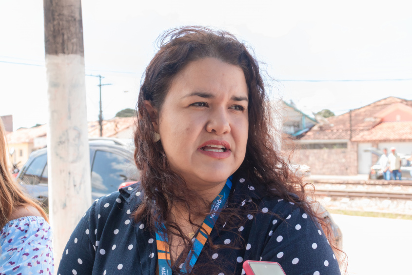 Coordenadora do Programa de Saúde do Homem da SMS, Camila Calaça. Foto: Victor Vercant/Ascom SMS