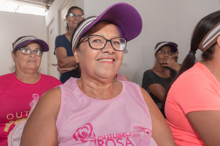 Cleide Santos é usuária da USF São José e, anualmente, realiza exames de mamografia e ultrassonografia da mama. Foto: Victor Vercant/Ascom SMS