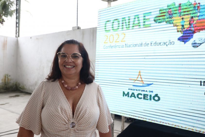 Coordenadora da formação do Alfabetiza Maceió, Isabel Melo. Foto: Nathália Luisa/Ascom Semed