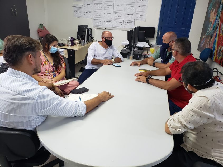 Reunião ocorreu na sede da Sedet, nesta quarta (16). Foto: Ascom Semtabes