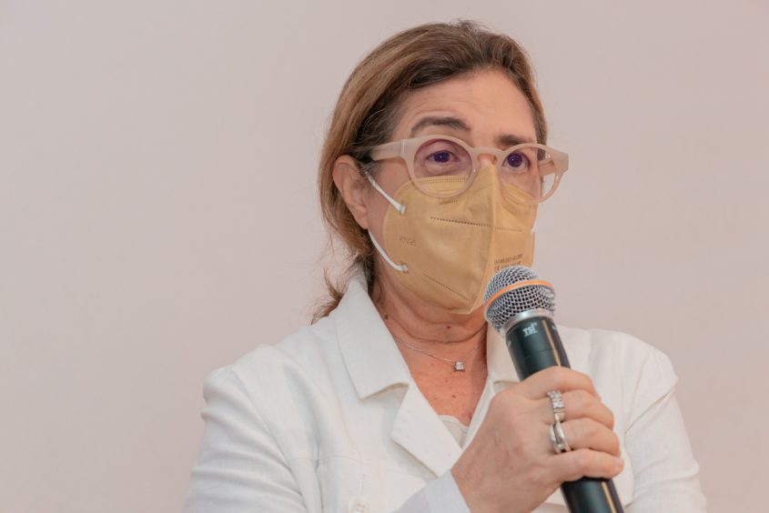 Médica pneumologista da URS Pitanguinha, Mirtes Melo. Foto: Victor Vercant/SMS