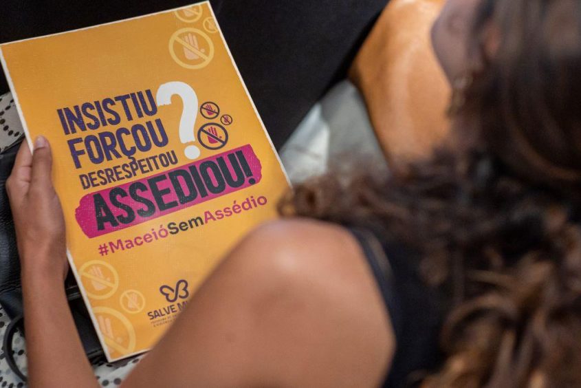 Pesquisa Data Folha aponta que 37,9% das brasileiras já sofreram algum tipo de assédio sexual. Foto: Itawi Albuquerque/Secom Maceió