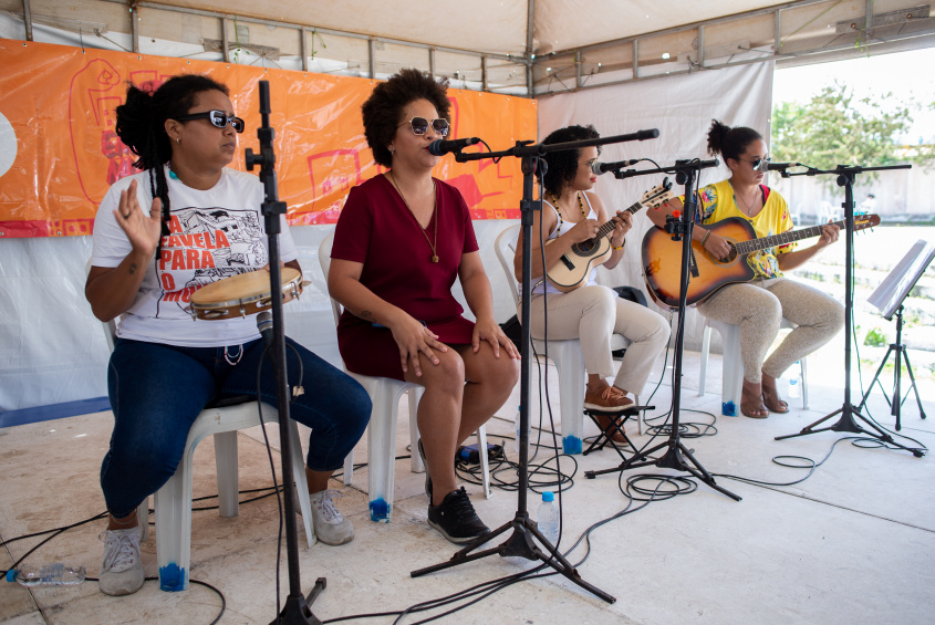 Ação no Vergel do Lago contou com atração musical. Foto: Juliete Santos / Secom Maceió