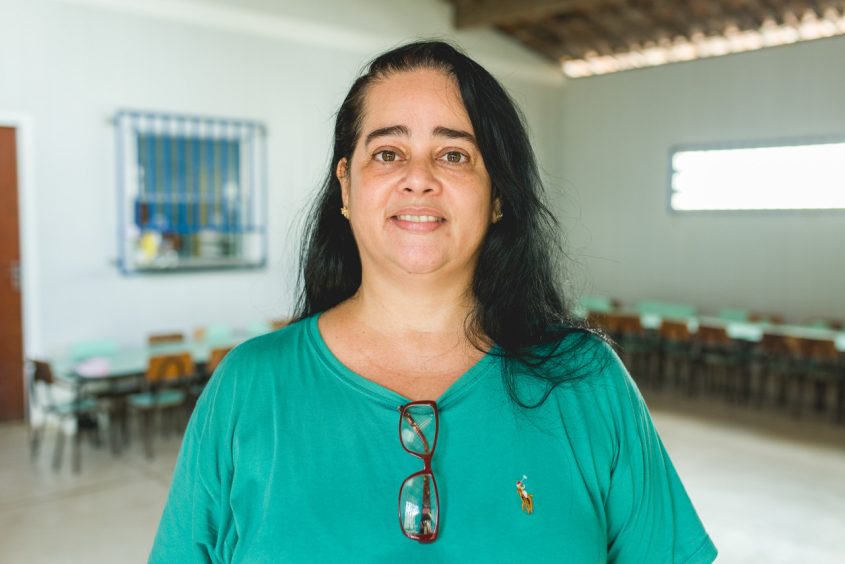 Lucilene Oliveira é professora do CMEI Maria Aparecida Bezerra Nunes. Foto: Gabriel Moreira/Secom Maceió