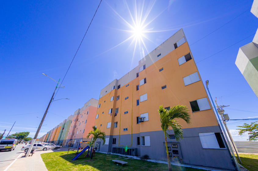 Apartamentos possuem 45 m² com sala, banheiro, área de serviço e dois quartos. Foto: Itawi Albuquerque/ Secom Maceió