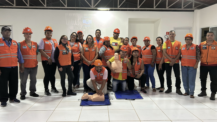 Oficinas iniciaram com Nudecs do Benedito Bentes. Foto: Defesa Civil Maceió