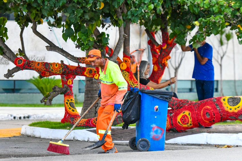 A limpeza da cidade é feita todos os dias. Foto: Ascom Alurb