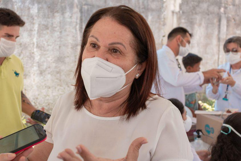 Secretária de Saúde de Maceió, Célia Fernandes, destacou a importância da campanha. Foto: Ascom SMS
