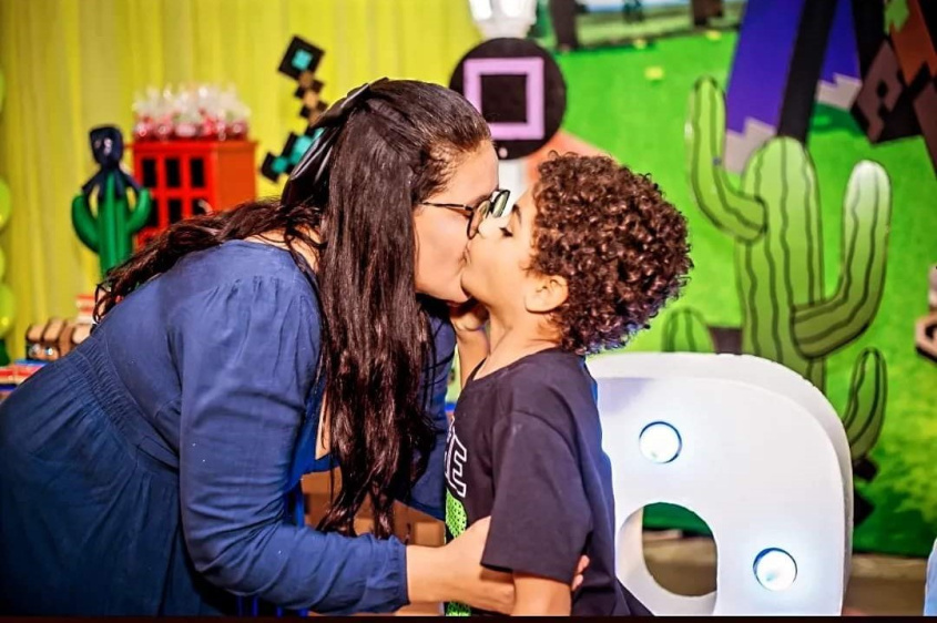 Gal e seu filho Victor Hugo. Foto:Ascom Secom