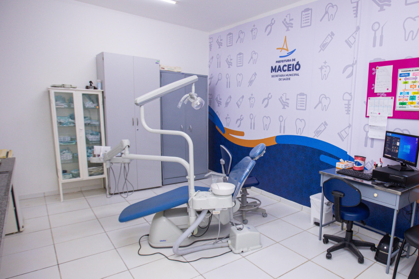 Novas instalações odontológicas da Unidade de Saúde. Foto: Itawi Albuquerque - Secom Maceió.