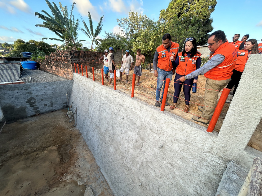 Obras de pequeno porte, no programa, são realizadas pela própria comunidade. Foto: Ascom Defesa Civil de Maceió