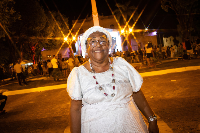 Mãe Graça de Alafim reforça importância da memória e resistência das religiões afro-brasileiras. Foto: Aaron Neves/ Ascom FMAC