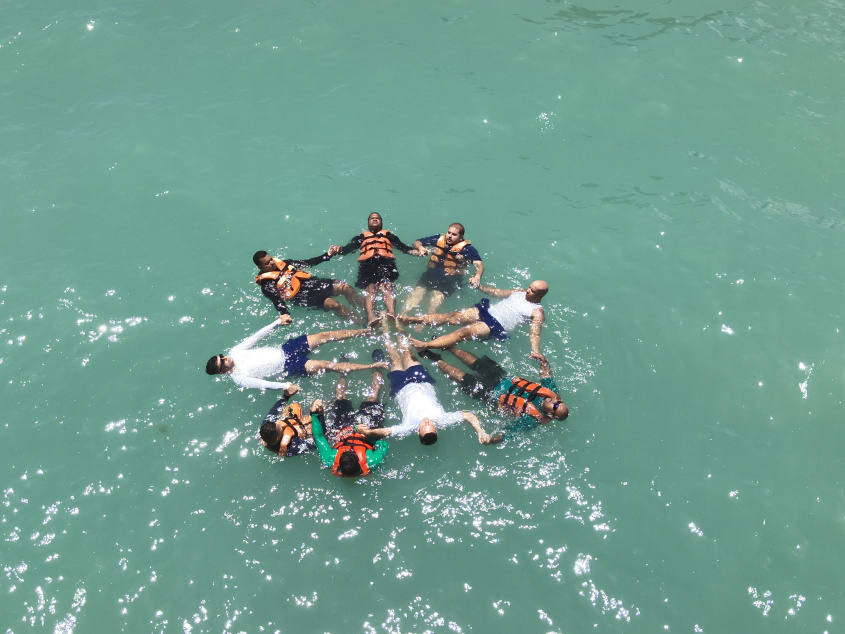 Treinamento inclui noções de segurança em alto mar. Foto: Defesa Civil Maceió