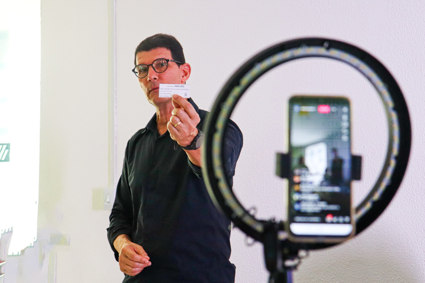 Sorteio foi transmitido ao vivo no Instagram da secretaria. Foto: Leandro da Silva Jeronimo (estagiário)