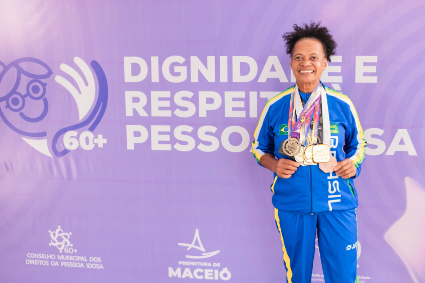 Carminha Cruz, atleta alagoana. Foto : Victor Vercant/ Secom Maceió