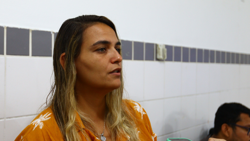 Psicóloga e escritora, Wilza Rosa, ministrou a qualificação. Foto: Daniel Marinho/Secom Maceió