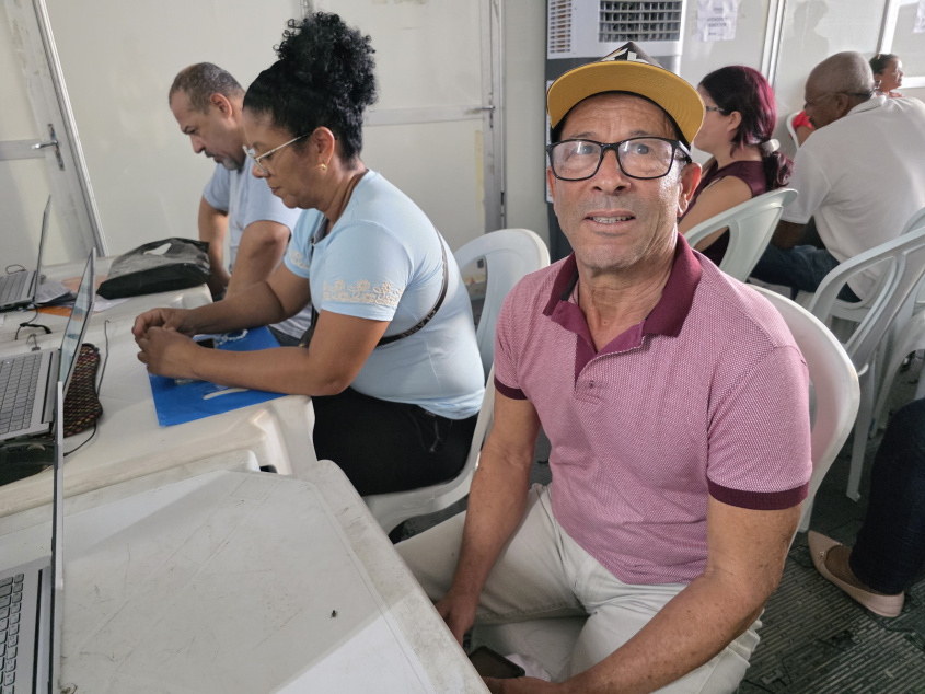 José Edinaldo, 63 anos, quer garantir a oportunidade de voltar ao mercado de trabalho. Foto: Beto Macário/ Secom Maceió José Edinaldo, 63 anos, quer garantir a oportunidade de voltar ao mercado de trabalho. Foto: Beto Macário/ Secom Maceió