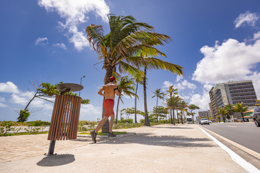 Academias e espaços para corridas e caminhadas. Foto: Itawi Albuquerque/ Secom Maceió