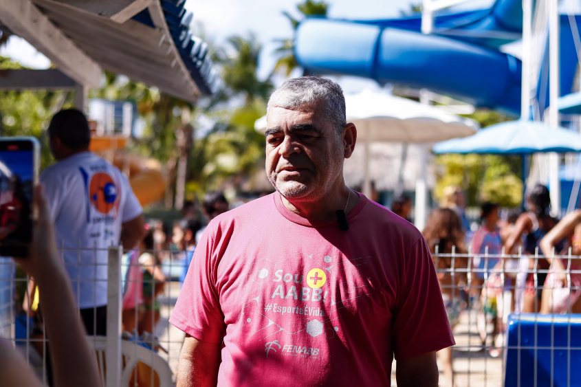 Presidente da AABB Maceió, Clebson Pinheiro. Foto: Jooh Vitor/ Ascom Semed