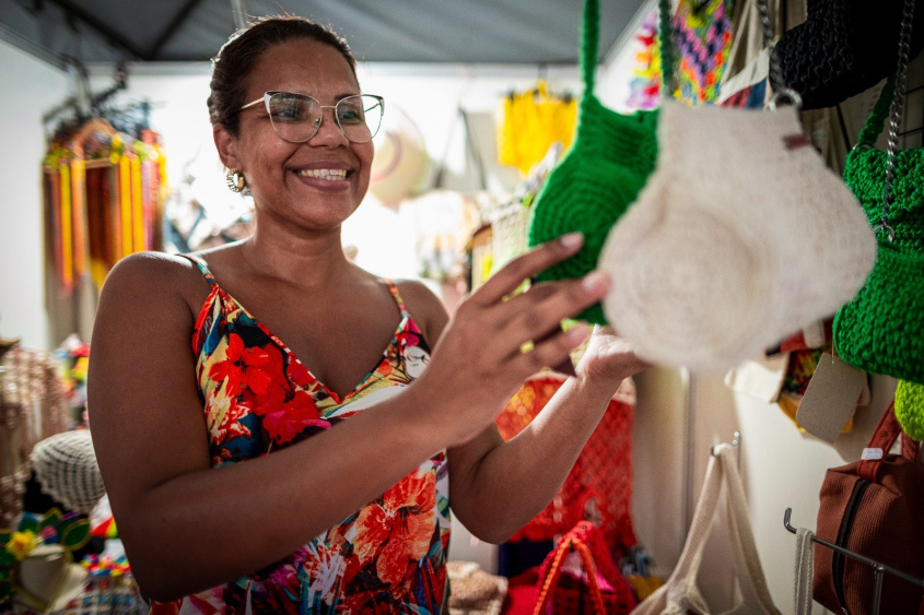 Mulheres formam maioria na participação em grupos da Economia Solidária. Foto: Alisson Frazão/ Secom Maceió