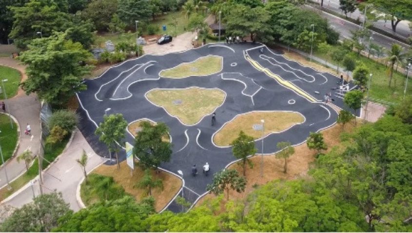 Projeto do Pump Track do Parque das Bicicletas, em São Paulo. Foto: Internet