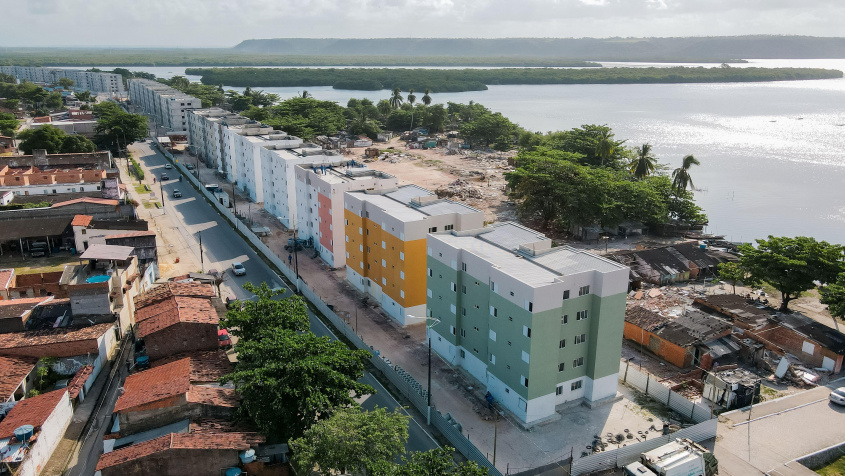 Parque da Lagoa está com obras avançadas e vai beneficiar mais famílias da região lagunar. Foto: Davysson Mendes / Secom Maceió