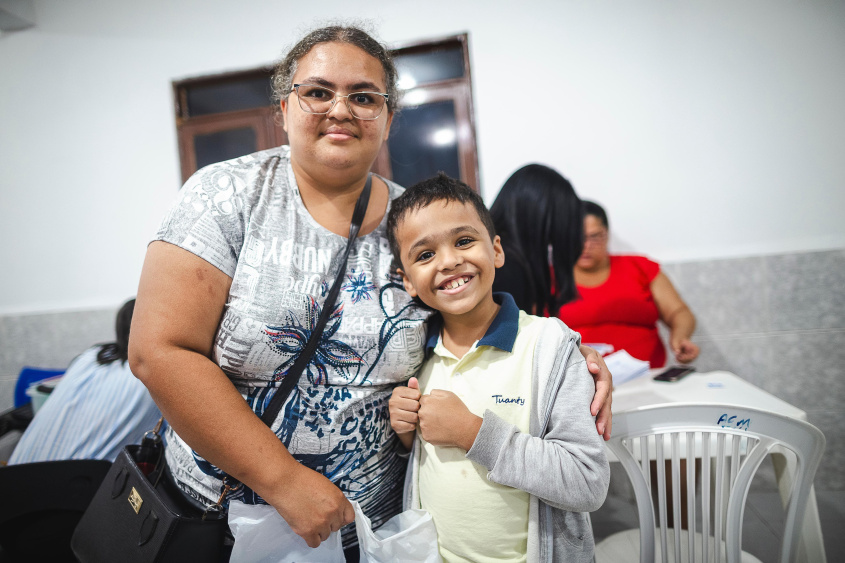 Ramona Ramos foi pegar o Cartão Vamu. Foto: Allison Frazão/ Secom Maceió