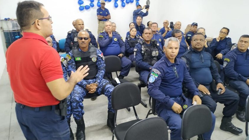Guardas municipais de Maceió e de outras cinco cidades participaram da capacitação. Foto: Alberto Jorge/Ascom Semscs