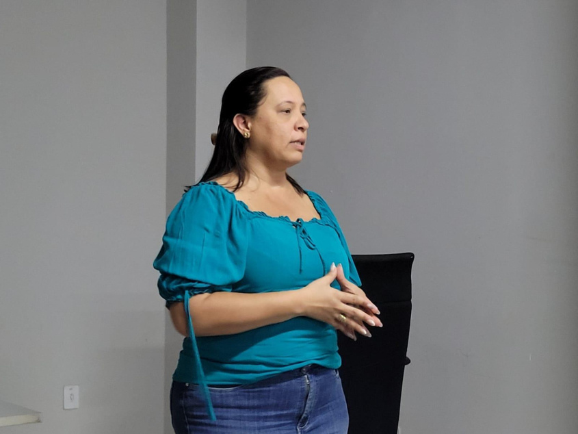 Coordenadora Técnica de Atenção Psicossocial da SMS, Roseane Farias. Foto: Ascom SMS