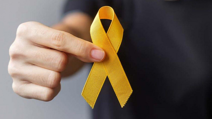 Laço amarelo é o principal símbolo da campanha. Foto: Reprodução Internet