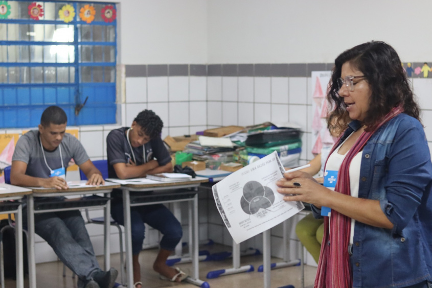 Uma das técnicas do Sebrae, Adriana Luna. Foto: João de Oliveira/Ascom Semed