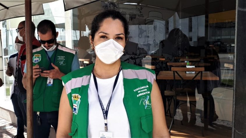 Gerente de Vigilância em Saúde Ambiental (VSA) do Município, Andréa Eufrazio. Foto: Ascom/SMS