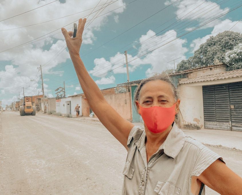Maria das Neves, moradora do Village Campestre II. Foto: Joyce Marina/Ascom Seminfra