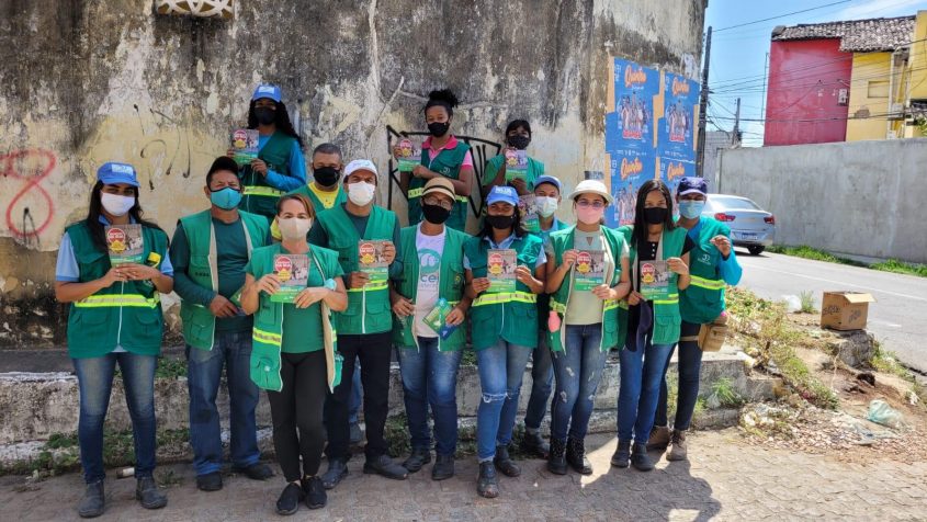 Equipe de educação ambiental beneficiou mais de 400 pessoas da localidade. Foto: Ascom Sudes