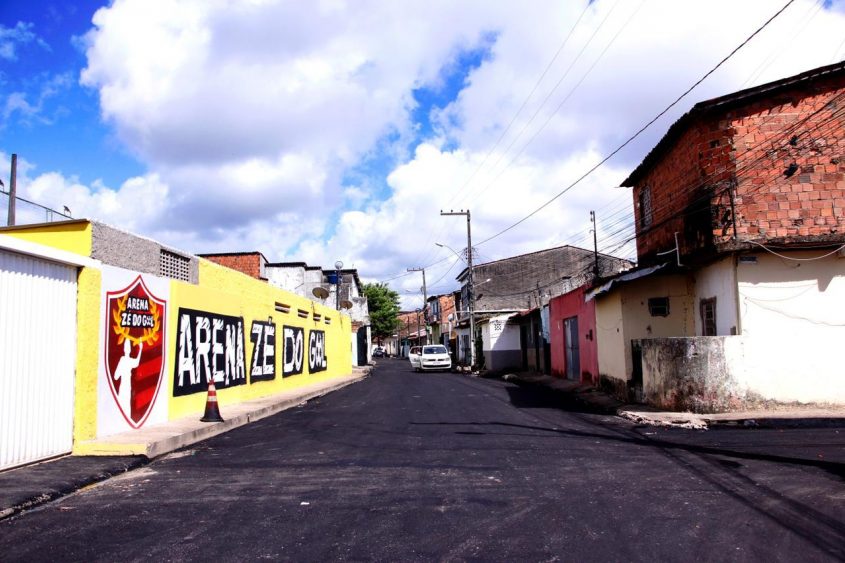 Rua Florestal depois da pavimentação. Foto: Wilma Andrade/Ascom Seminfra