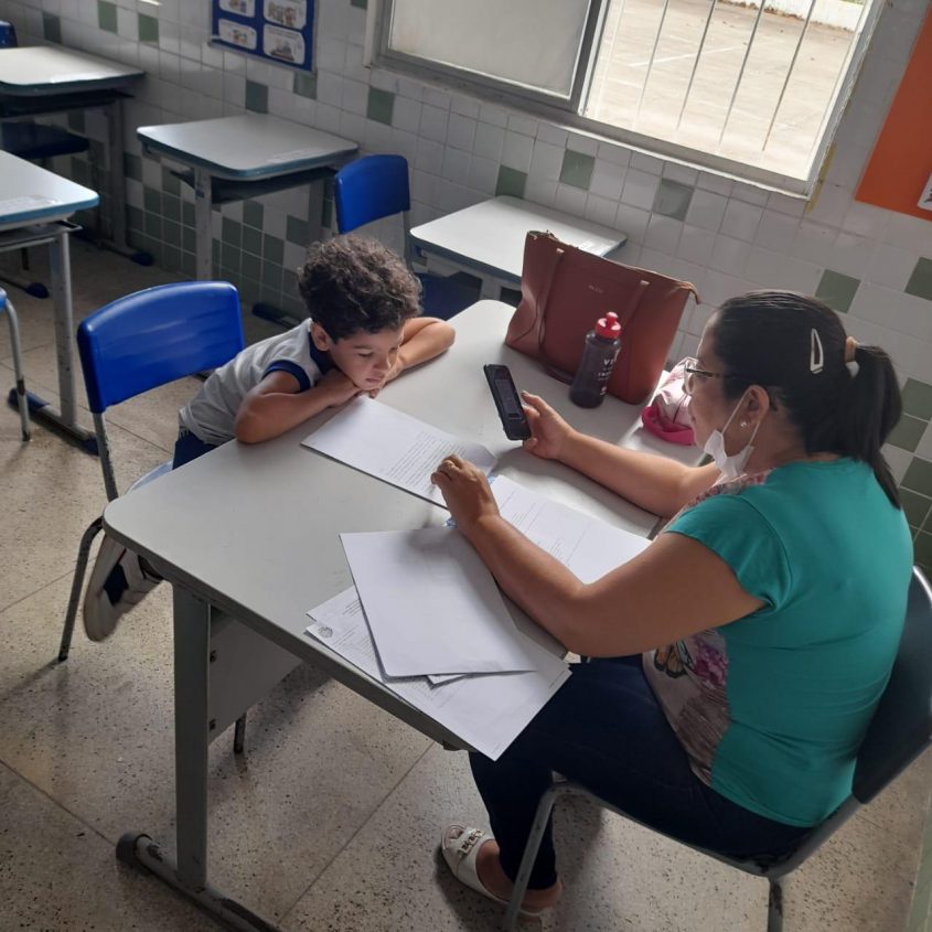 Direção da escola Jaime de Altavilla, do Tabuleiro dos Martins, falou da importância que os resultados da prova terão para o aprendizado dos alunos. Foto: Cortesia
