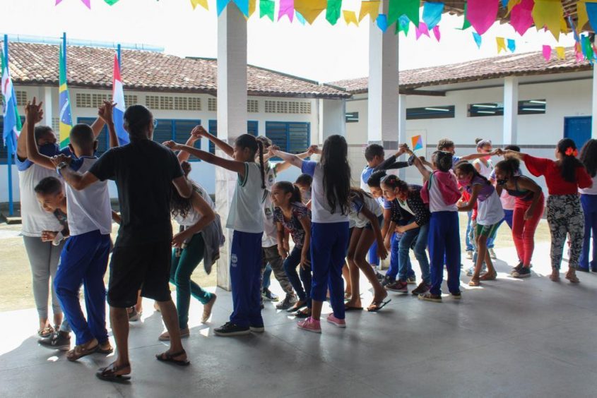 Crianças ensaiam há um mês para o Concurso Quadrilha Matuta, Foto: Julita Bittencourt/Ascom Semed