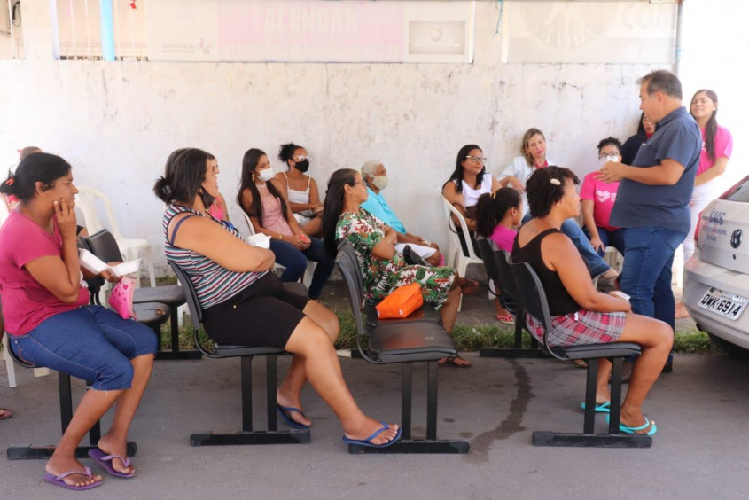 Usuárias participaram de salas de espera para orientações. Foto: Ascom SMS