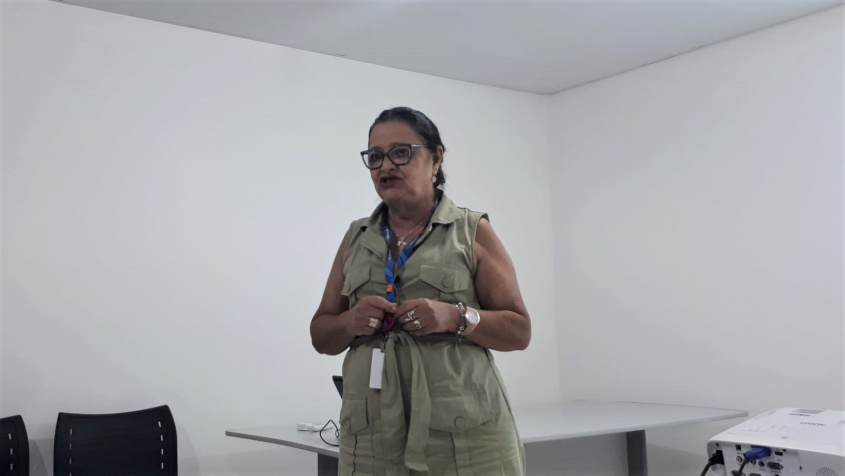 Suzângela Dórea, gerente de Saúde da Mulher do Município. Foto: Ascom SMS